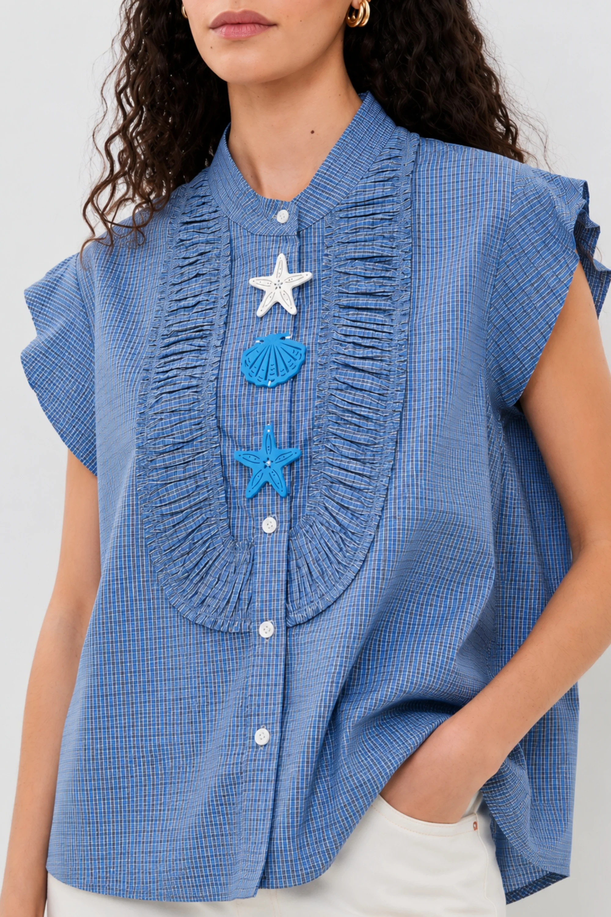 Starfish Cove Ruffle Shirt