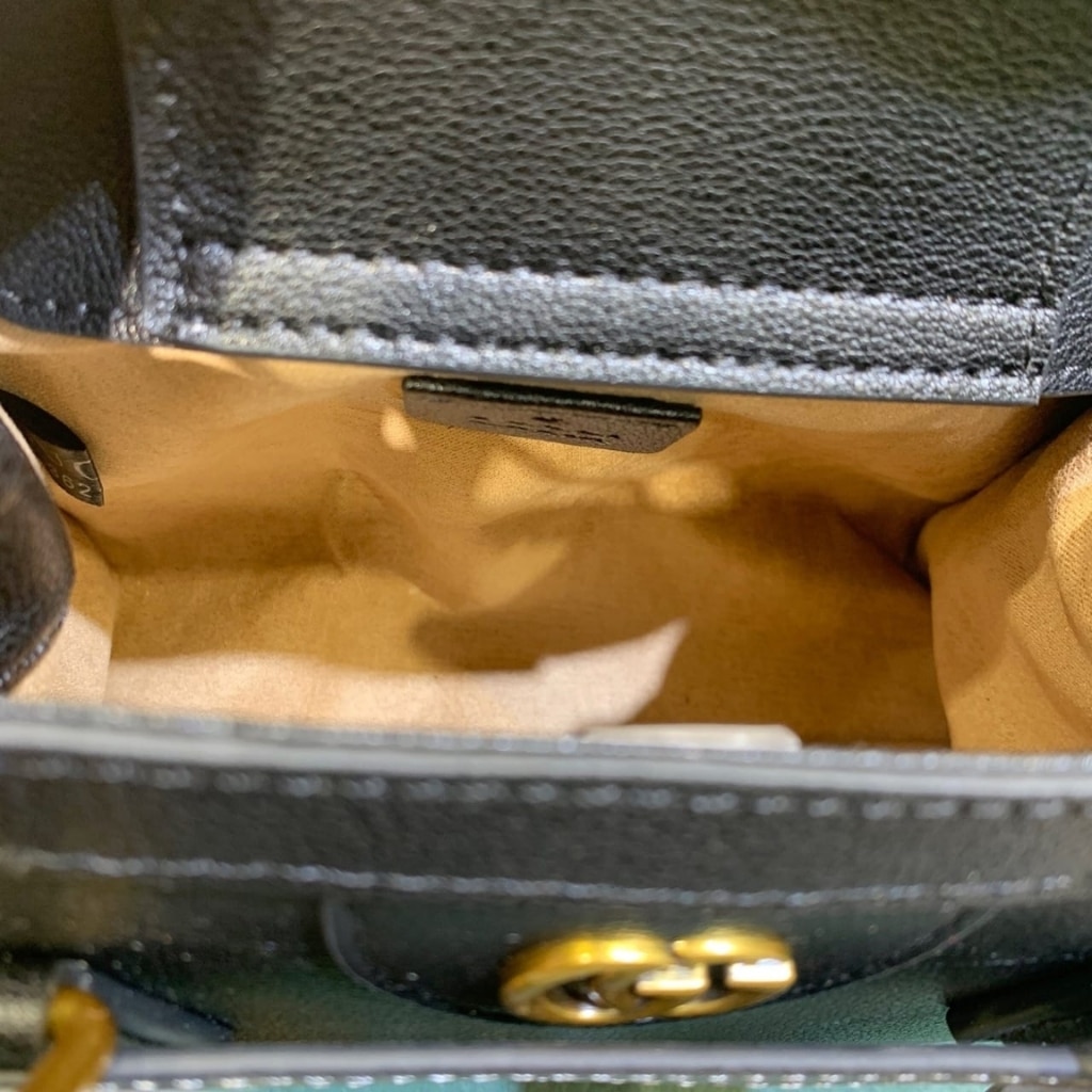 Gucci Diana Small Tote Bag Black Leather 20cm ‎702732 U3ZDT 1073