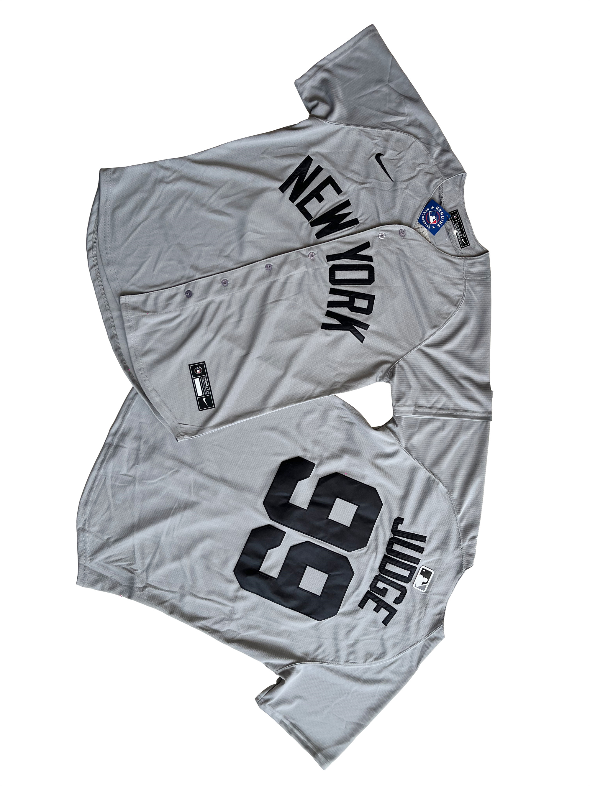 Men's New York Yankees Aaron Judge #99 Gray Away Limited Player Jersey