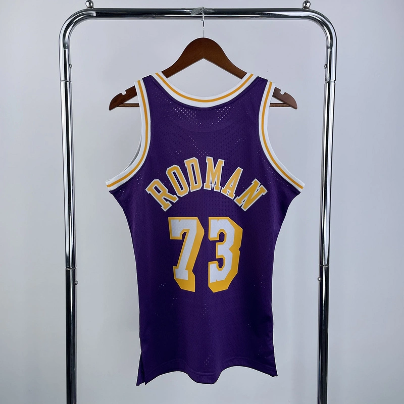 1998-99 NBA Lakers  73 RODMAN Basketball Jersey