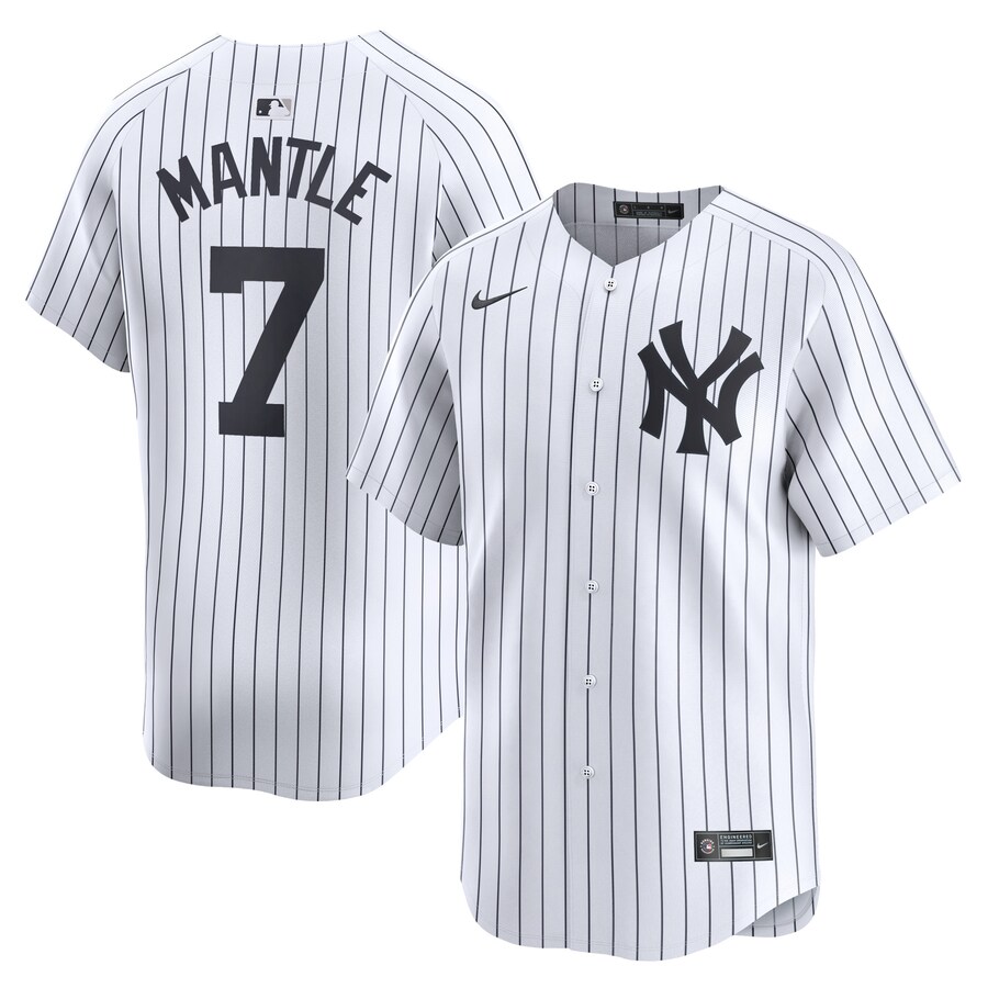Mickey Mantle New York Yankees Home Limited Player Jersey White