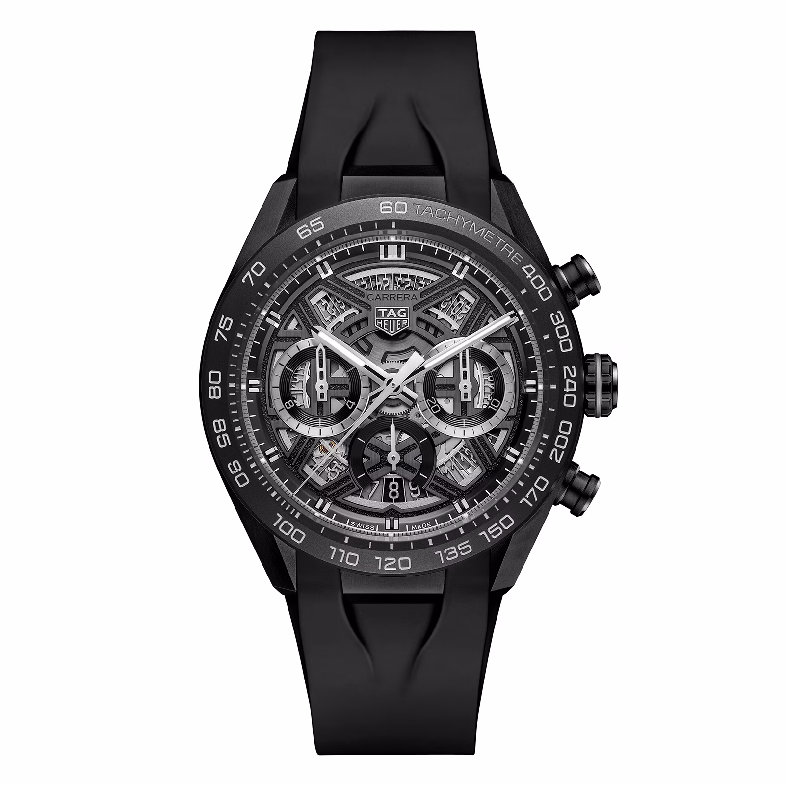 TAG Heuer Carrera Chronograph Extreme Sport 44mm Mens Watch Black CBU2080.FT6272