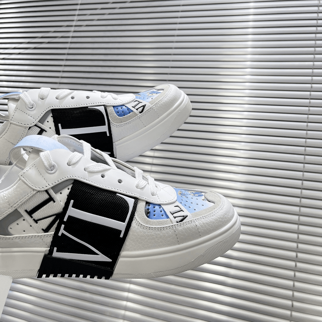 Valentino ONE STUD lace-up sneakers in calfskin
