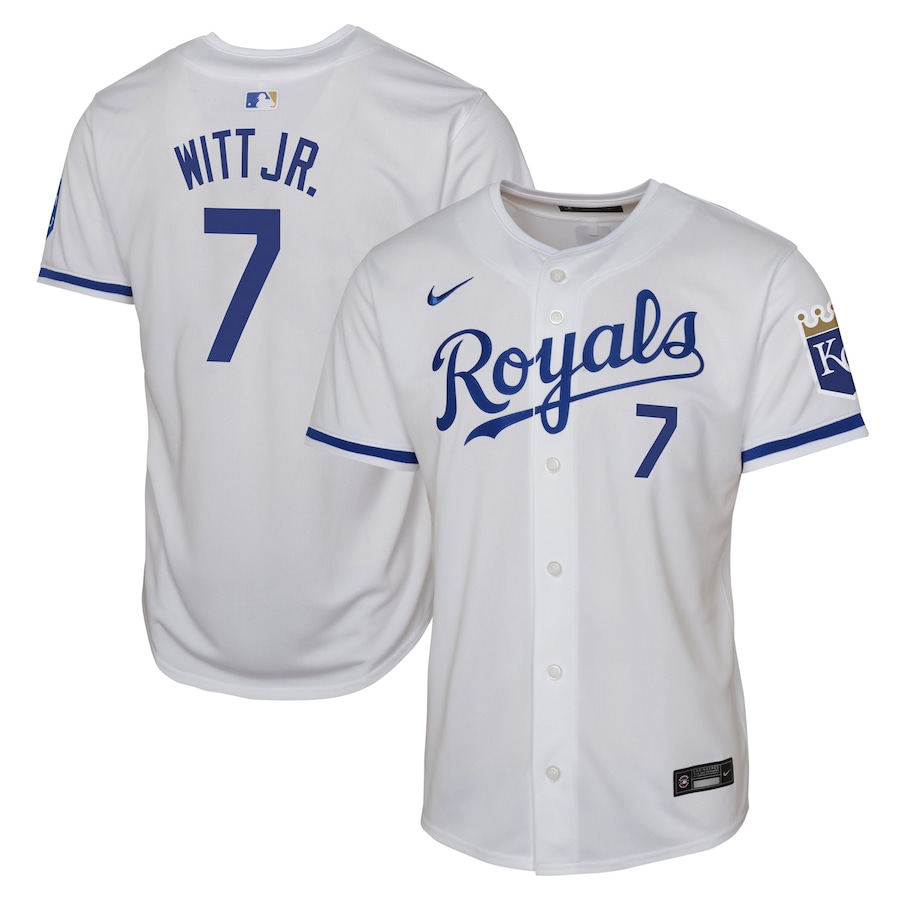 Bobby Witt Jr. Kansas City Royals Youth Home Limited Player Jersey White