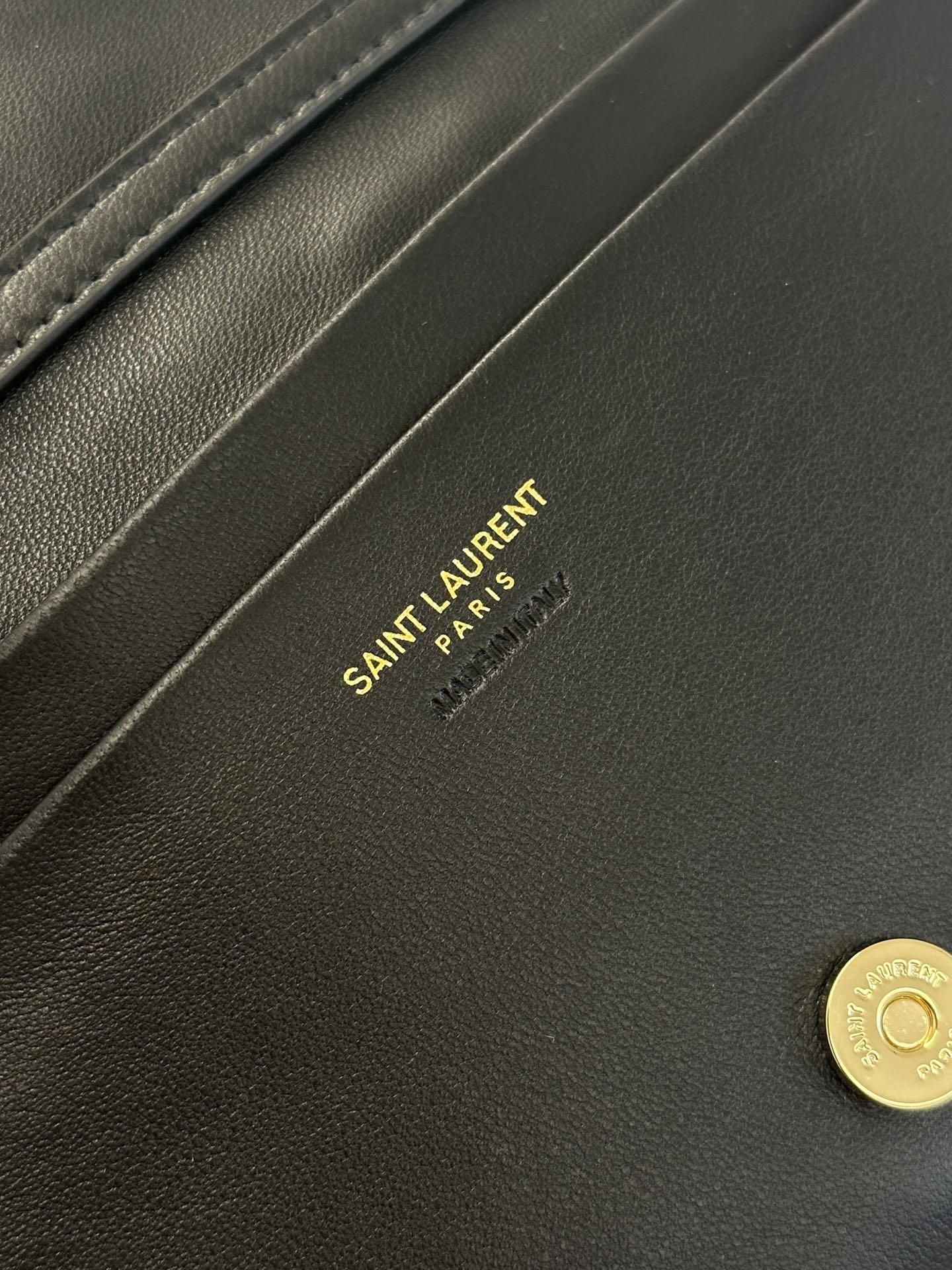 YSL-lambskin armpit bag