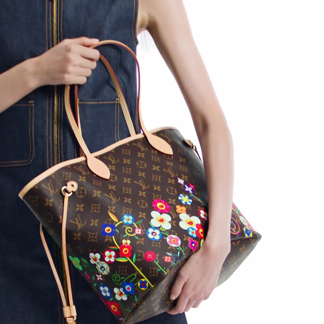 Louis Vuitton LV x TM Neverfull MM Monogram Coated Canvas 31cm M13271