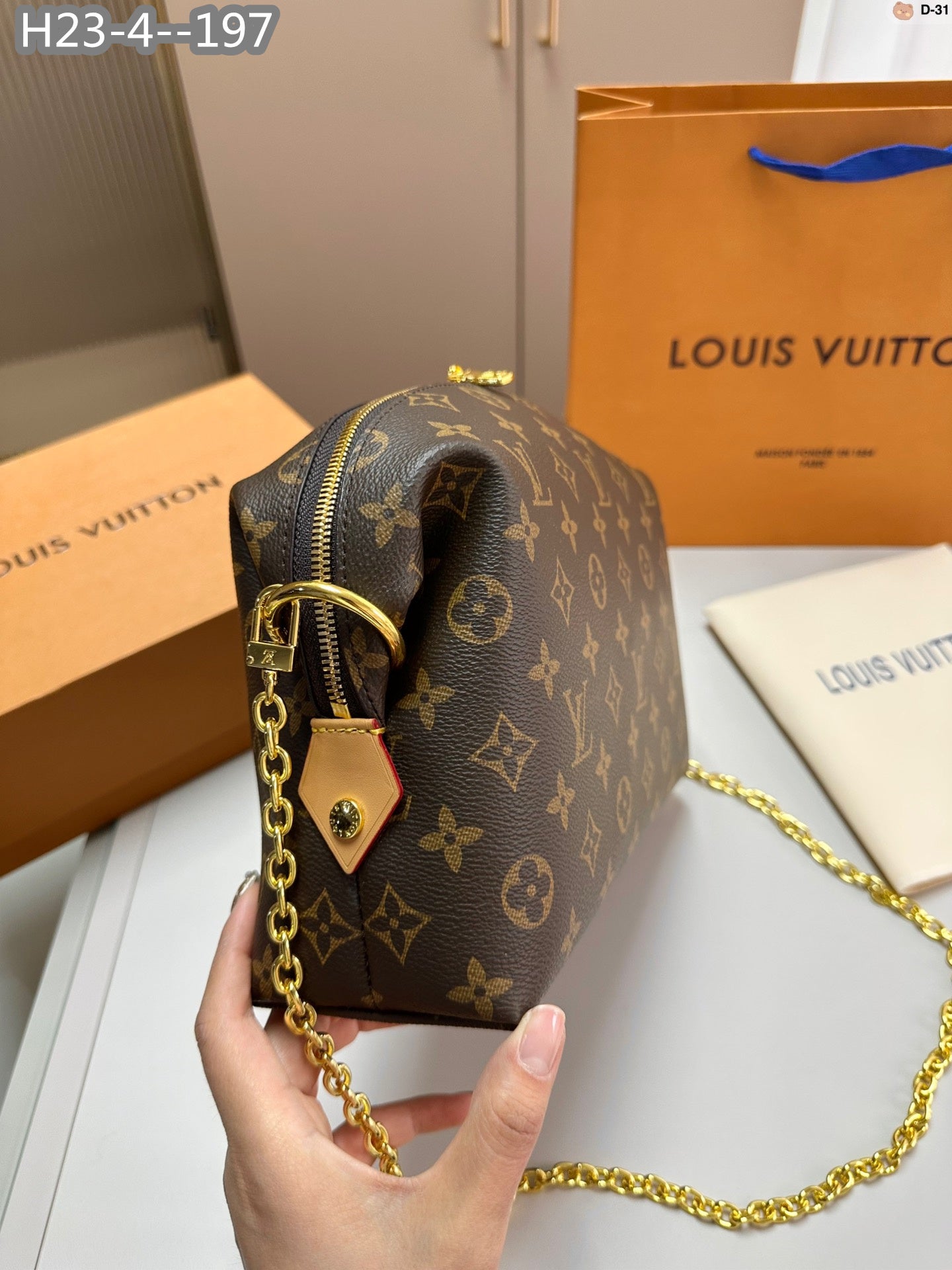 Louis Vuitton Cosmetic Pouch Gm Brown 27Cm M46458