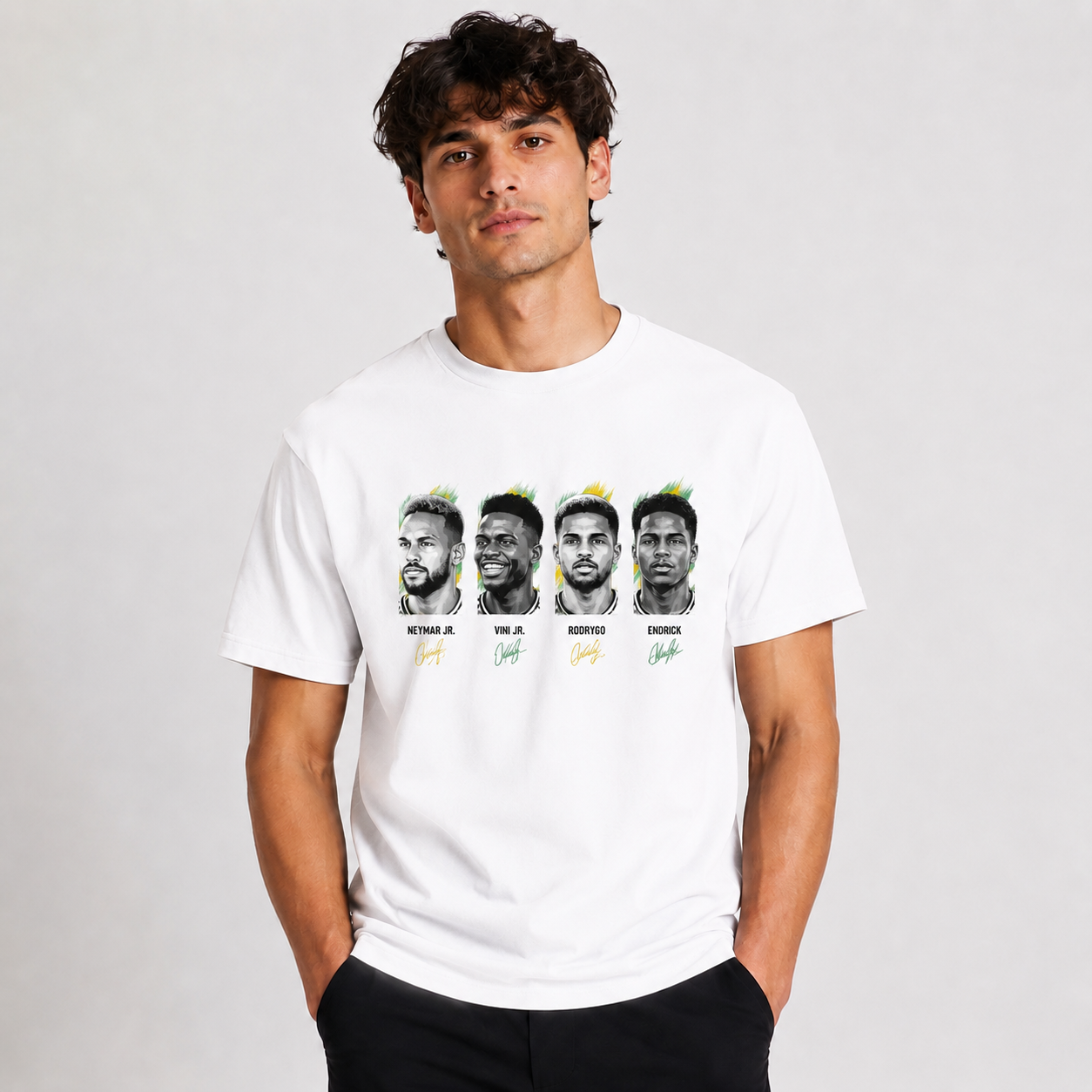 Brazilian Player Pure Cotton T-Shirt – Limited-Time Offer