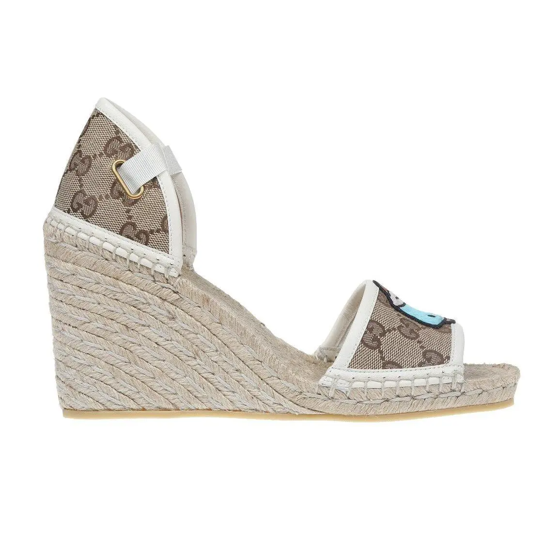 Gucci Women’S Gg Espadrille With Patch White