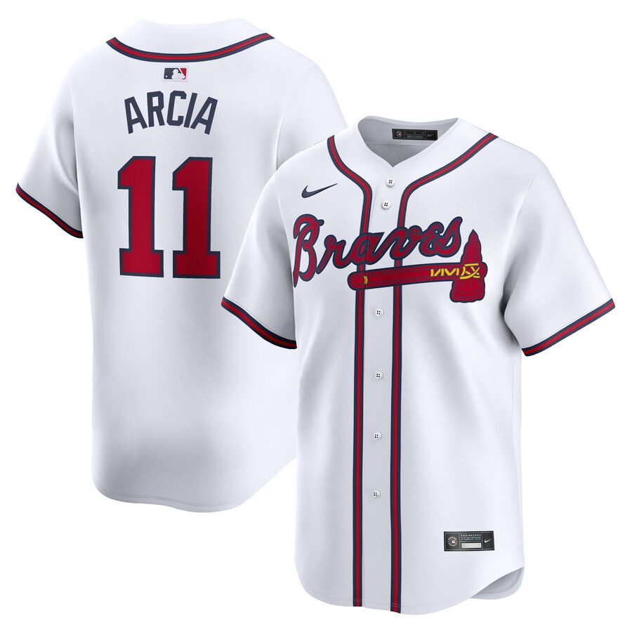 Orlando Arcia Atlanta Braves Home Limited Player Jersey White