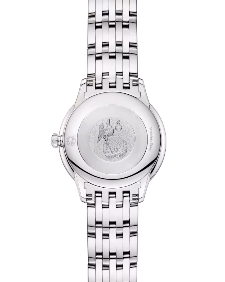 Omega De Ville Prestige 27.5mm White Dial Stainless Steel Bracelet 434.10.28.60.05.001