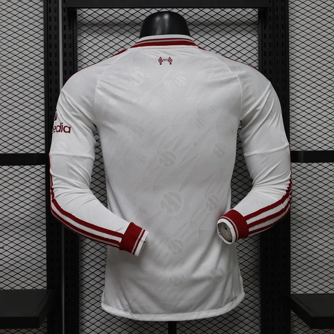2026/27 Premier League Liverpool Team Away Football Jersey Player Version Long Sleeves - JerseyFun