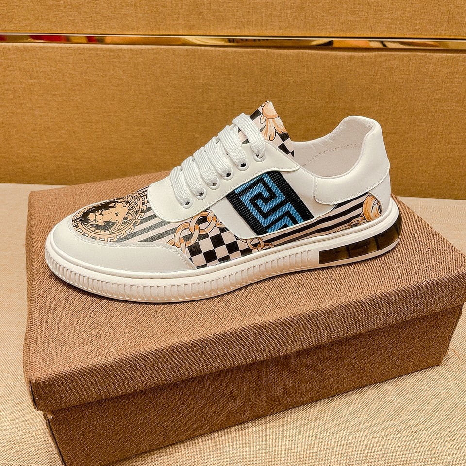 Fendi Domino Fabric Low Sneakers Blue Ff