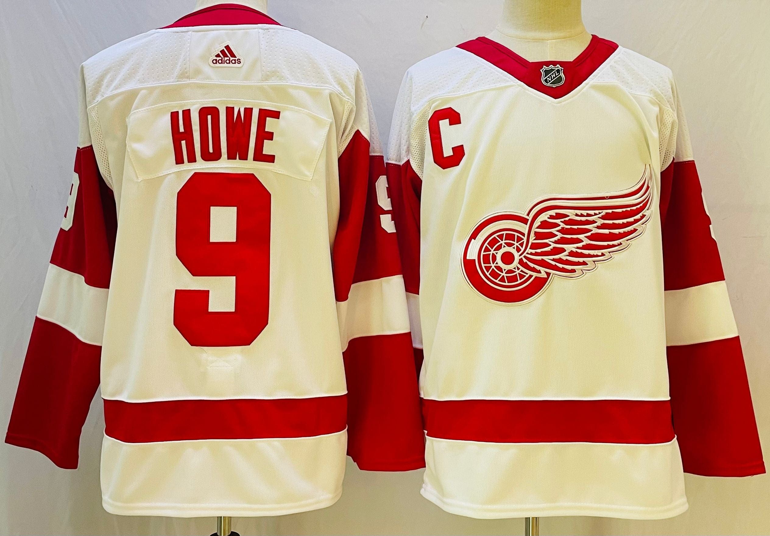 NHL Detroit Red Wings  HOWE # 9  Jersey
