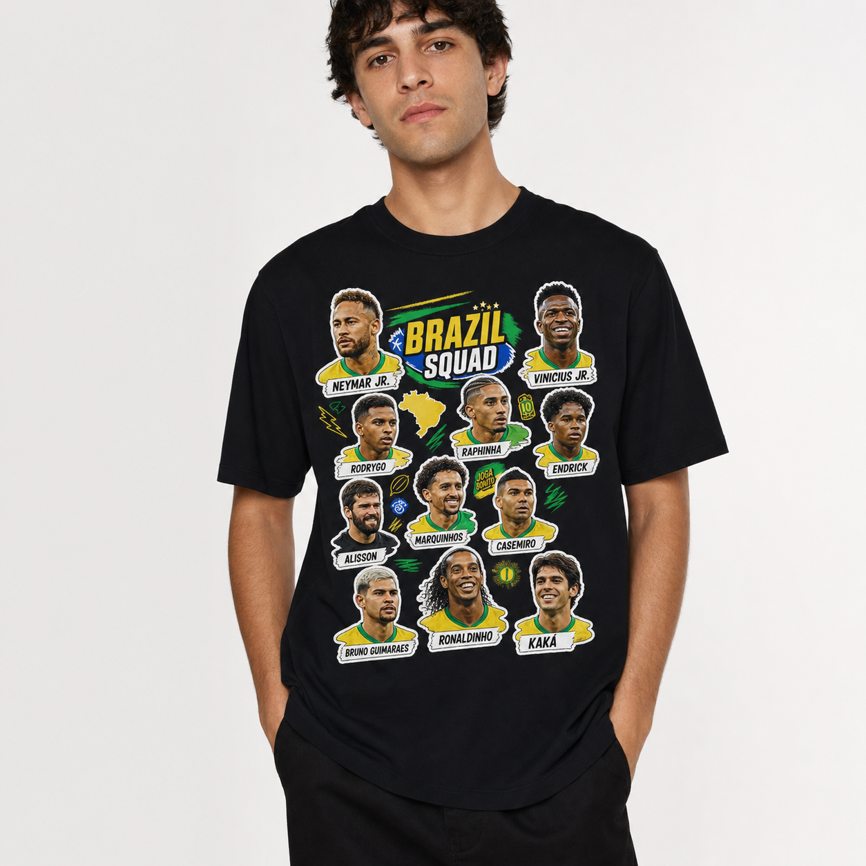 Brazilian Player Pure Cotton T-Shirt – Limited-Time Offer