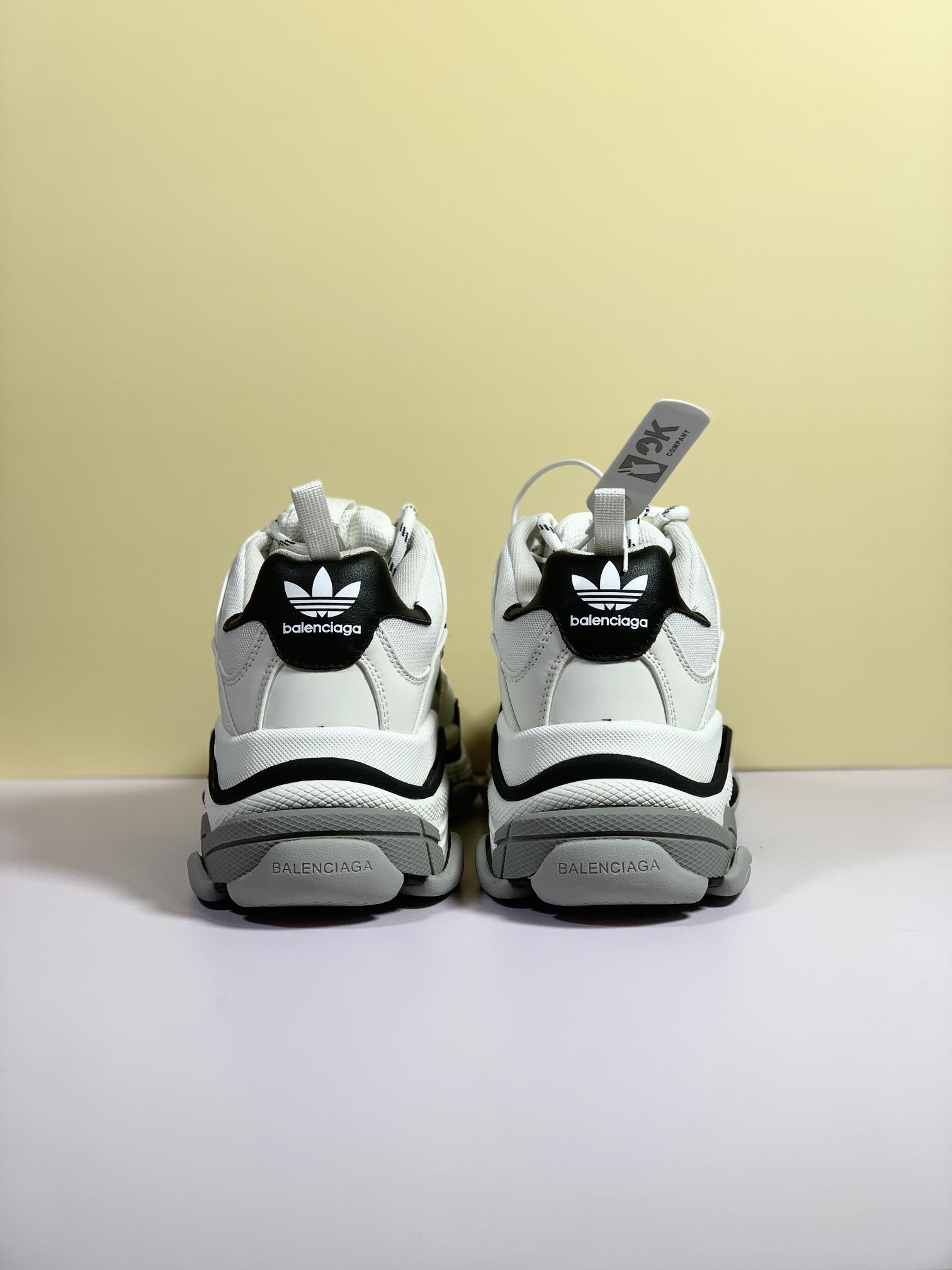 Adidas x Balenciaga Triple S  White Sneaker