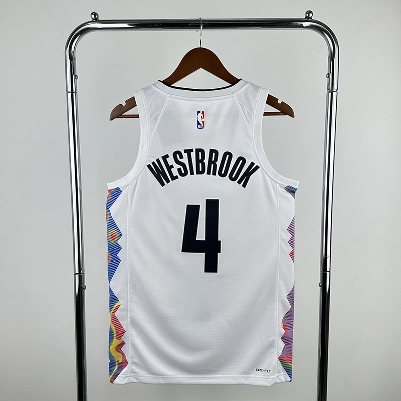 2025 NBA Denver Nuggets 4 WESTBROOK Basketball Jersey