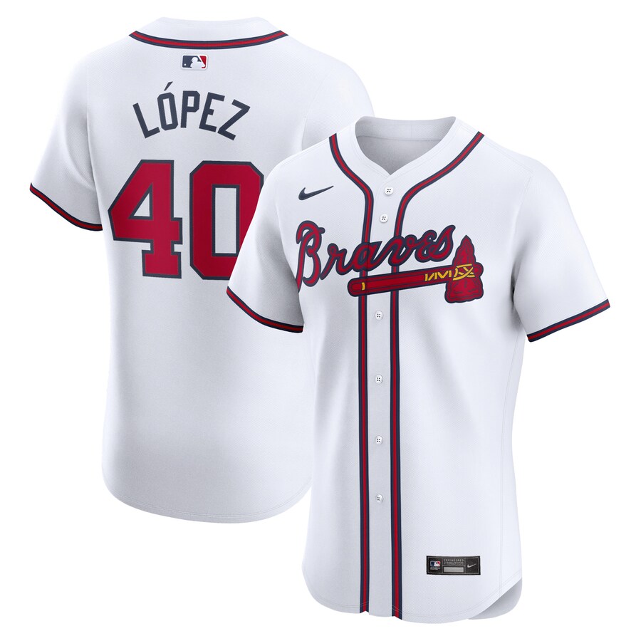 Reynaldo Lopez Atlanta Braves Home Elite Player Jersey White