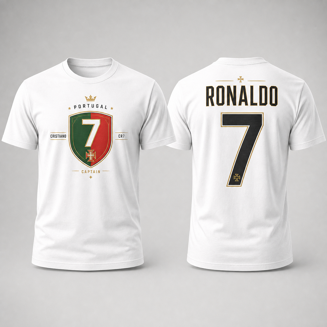 Cristiano Ronaldo Number Pure Cotton T-Shirt – Limited-Time Offer