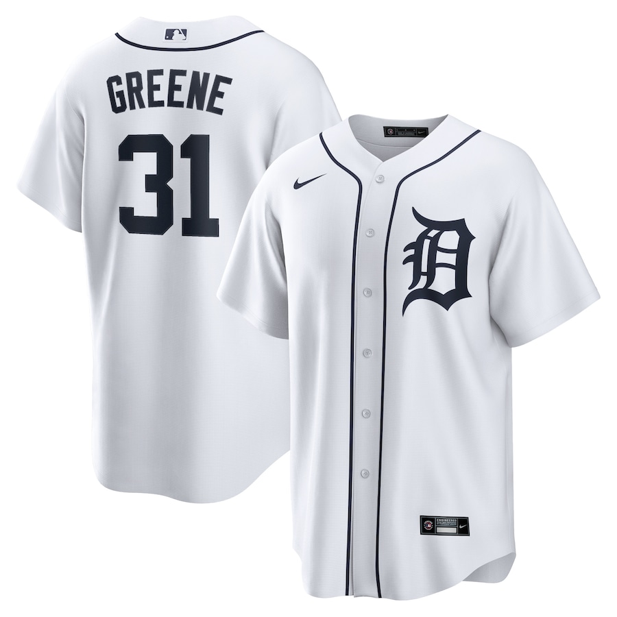 Riley Greene Detroit Tigers Player Jersey White