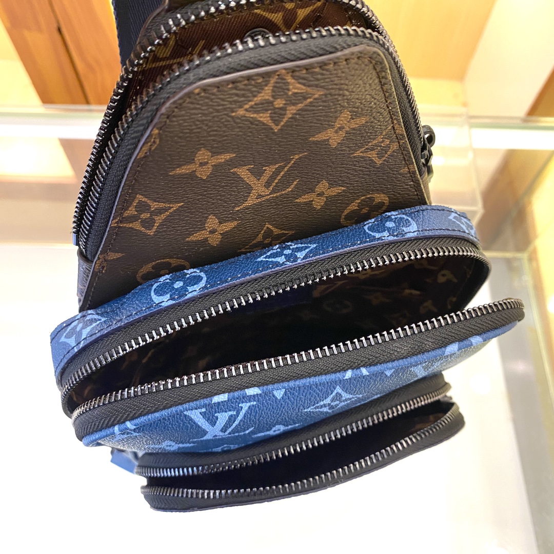 Louis Vuitton Avenue Nm Crossbody Bag Monogram Blue 31Cm M23782