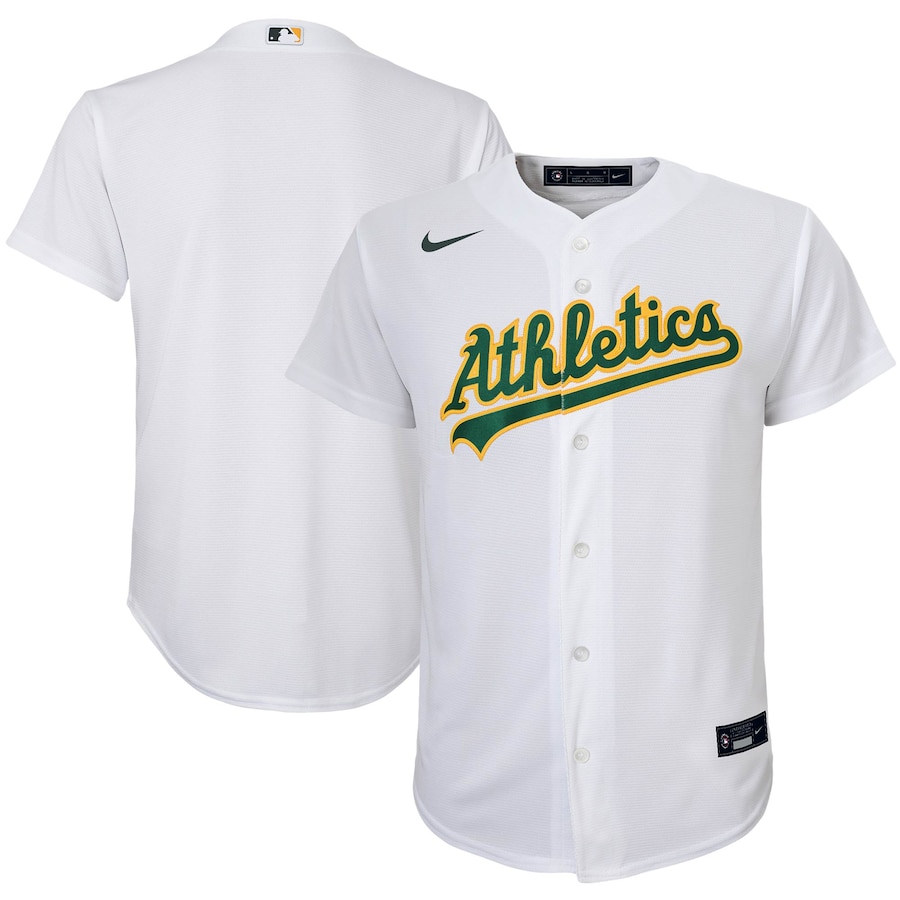 Oakland Athletics Youth Home Team Jersey White