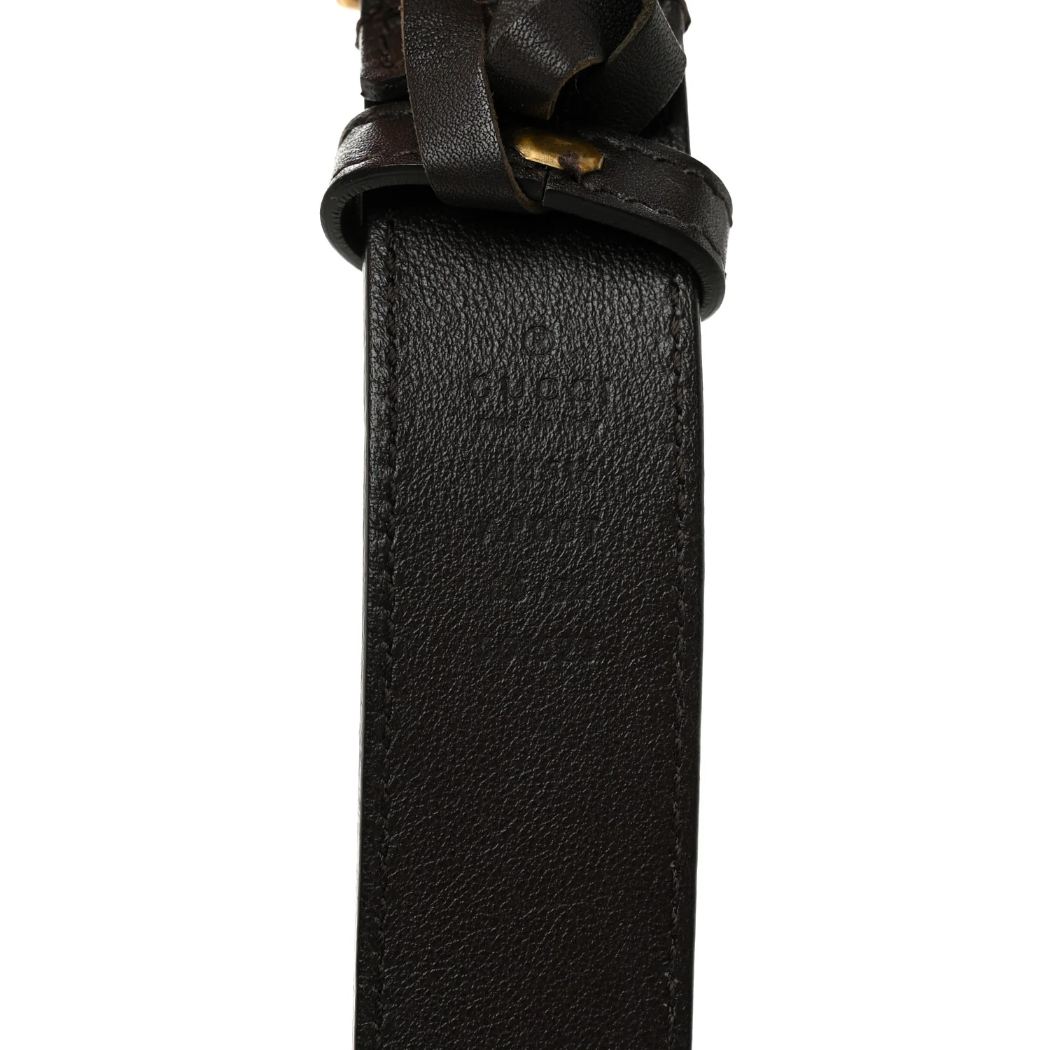 Moon Calfskin Double G 30mm Belt 85 34 Dark Cocoa