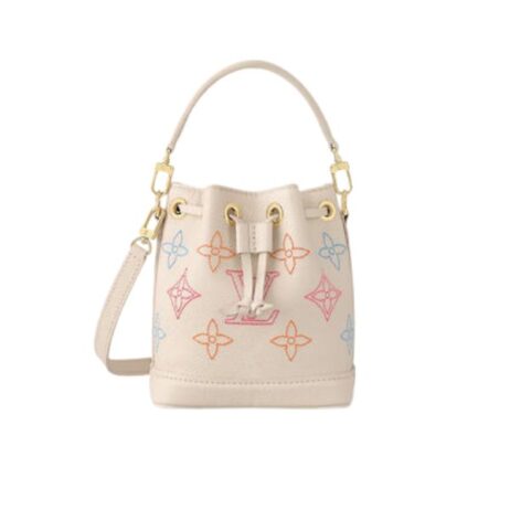 Louis Vuitton Nanoe Handbag White 16Cm M23088