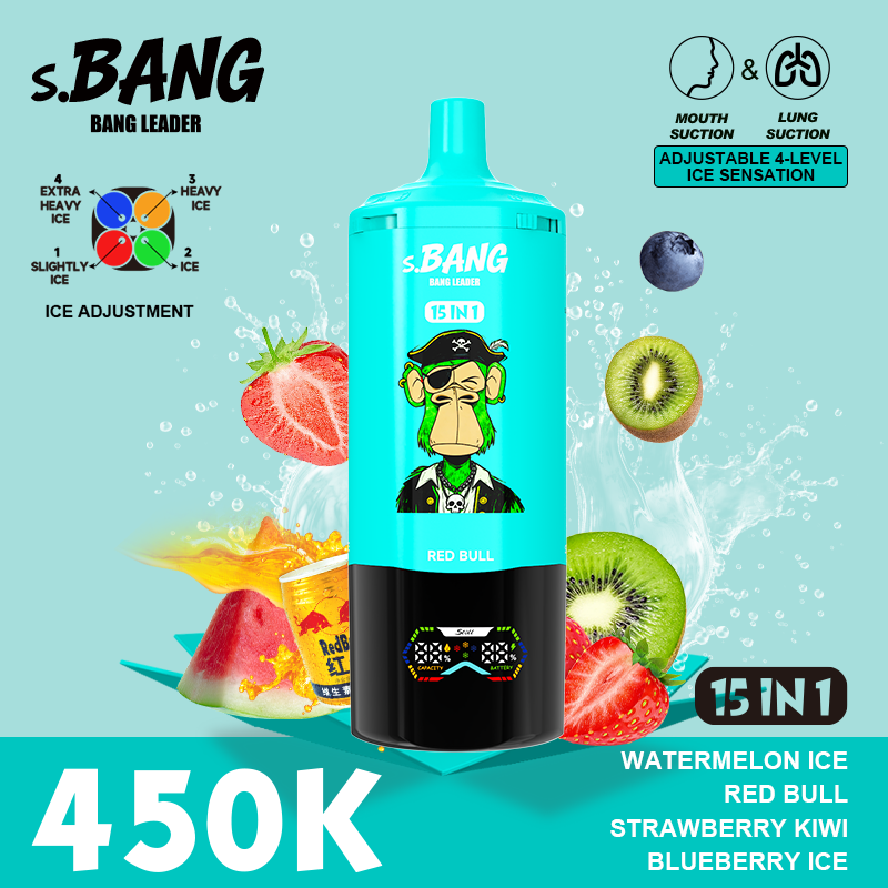 Bang 450K Puffs 15-in-1 Prefilled Vape | 15 Flavors,  Rechargeable