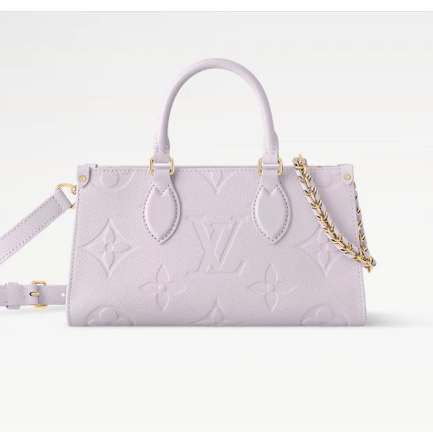 LV OnTheGo East West 25cm Pink Embossed Cowhide GHW