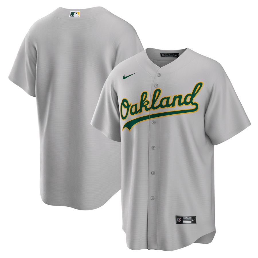 Oakland Athletics Road Team Jersey Gray