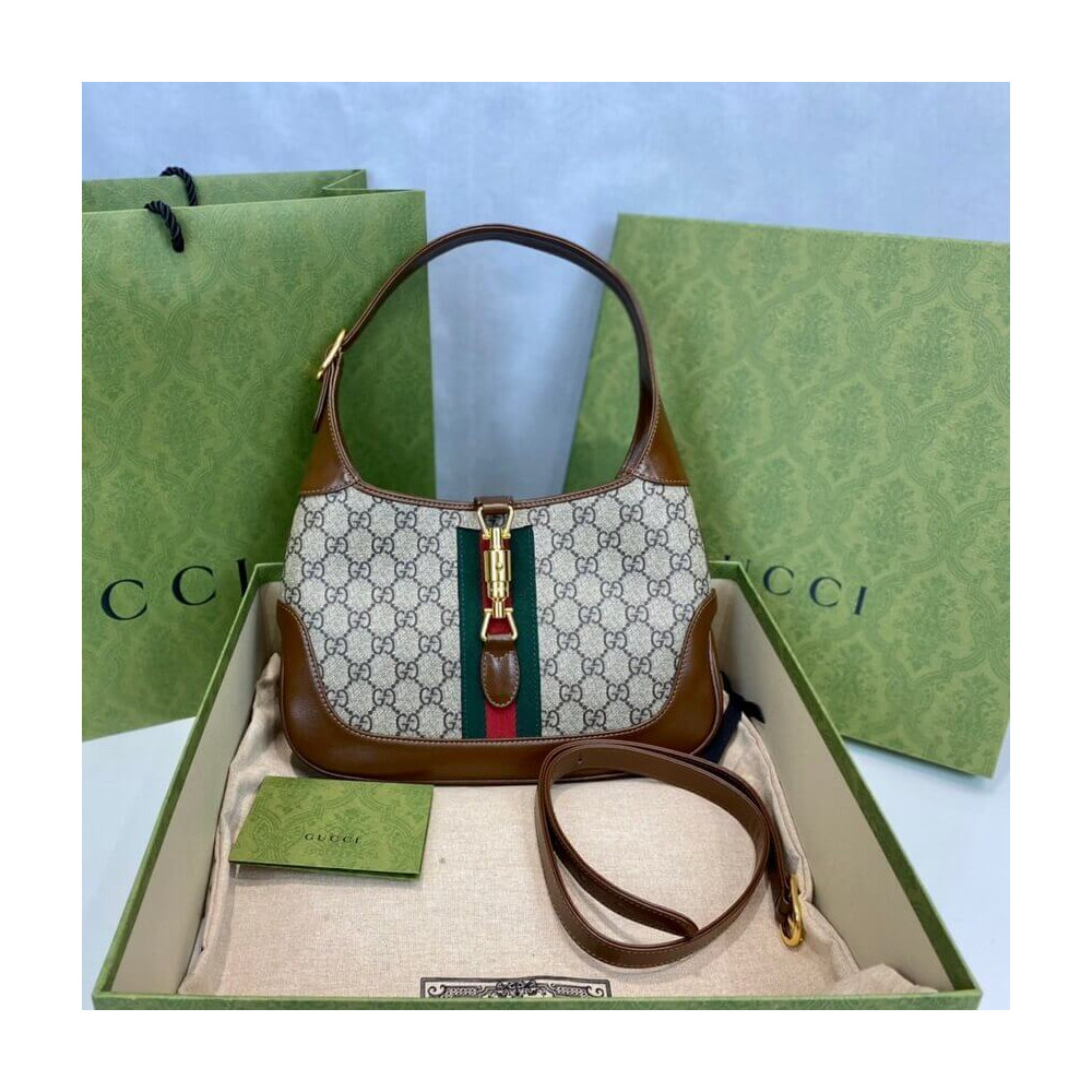 Gucci Jackie 1961 Small Shoulder Bag GG Supreme Canvas 28cm