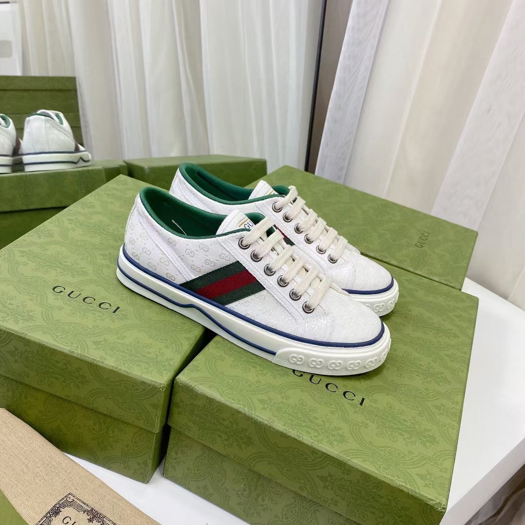Gucci Tennis 1977 White Mini Gg 606111 99W90 9085