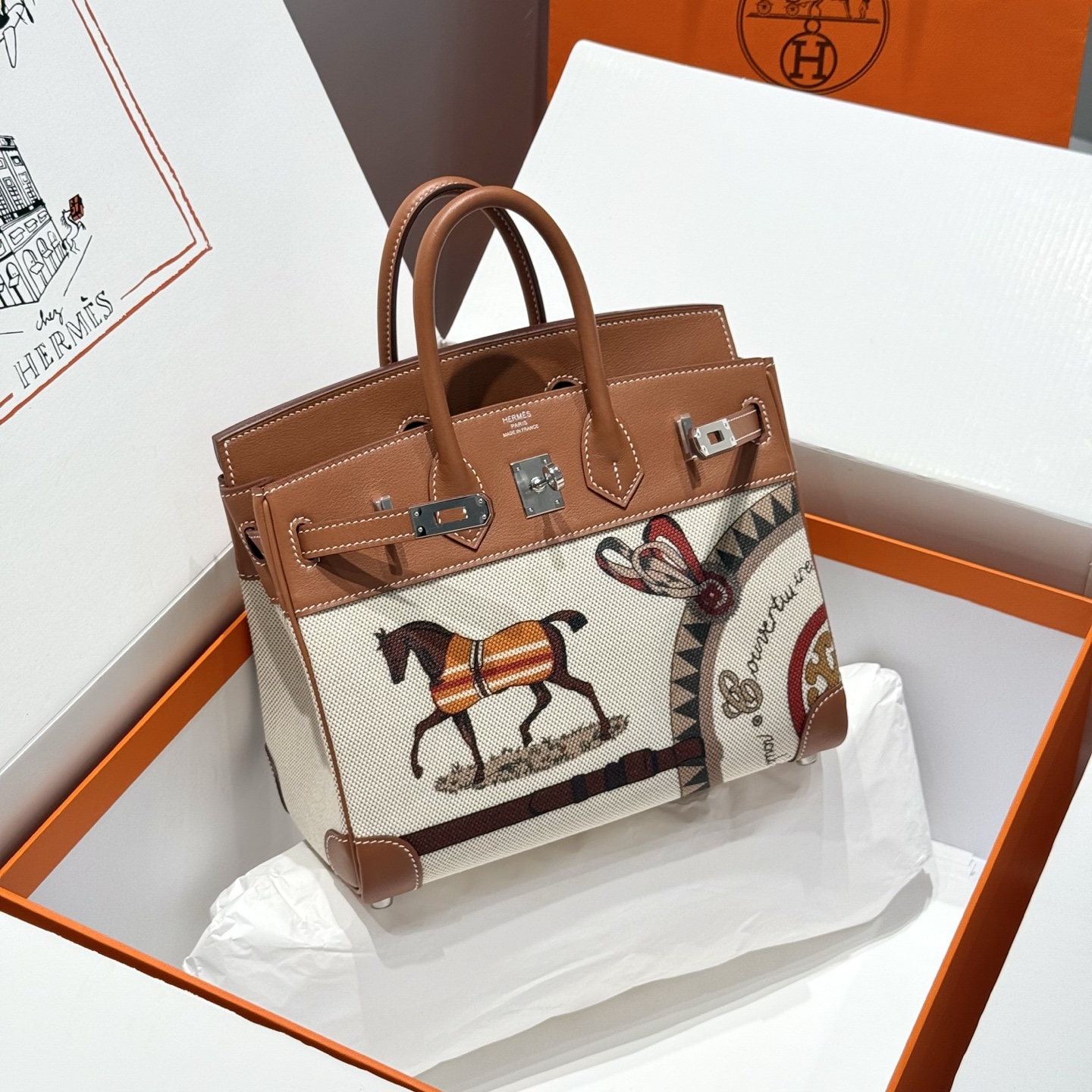 𝑩𝑰𝑹𝑲𝑰𝑵 25cm – French Vintage Style