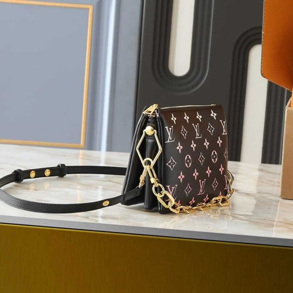 Louis Vuitton Coussin BB Bag Black Pink 21cm M12159