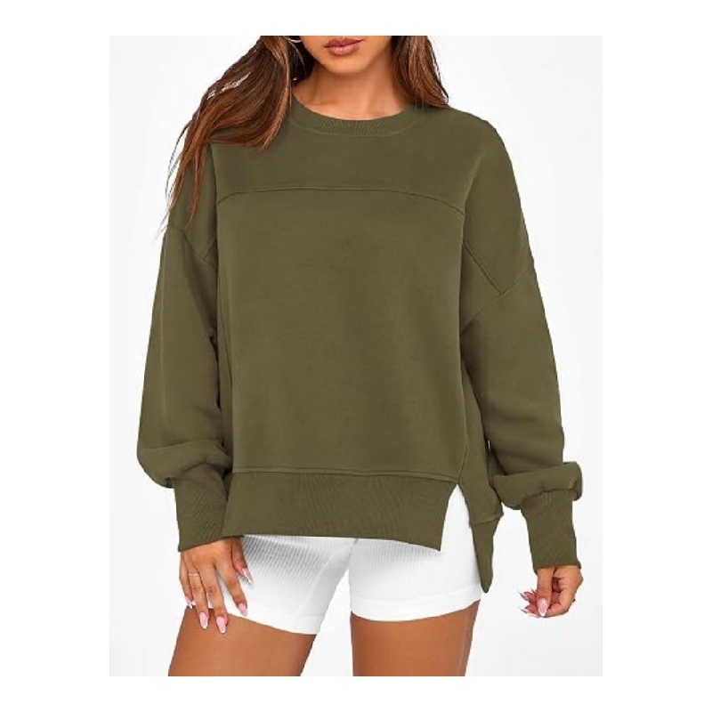 Womens Crewneck Sweatshirts Fleece Pullover