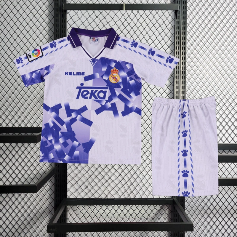 Retro KIDS 1996-97 KIDS Real Madrid third away Football jersey retro