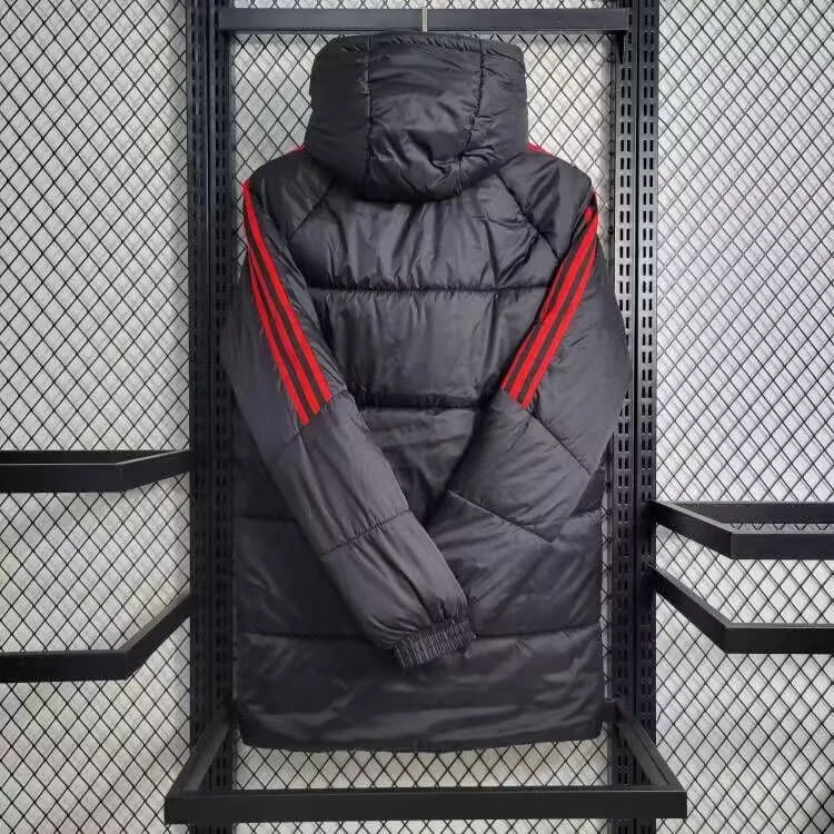 2024/2025 Arsenal Black-Red Edge Soccer Long Cotton jacket 1:1 Thai Quality