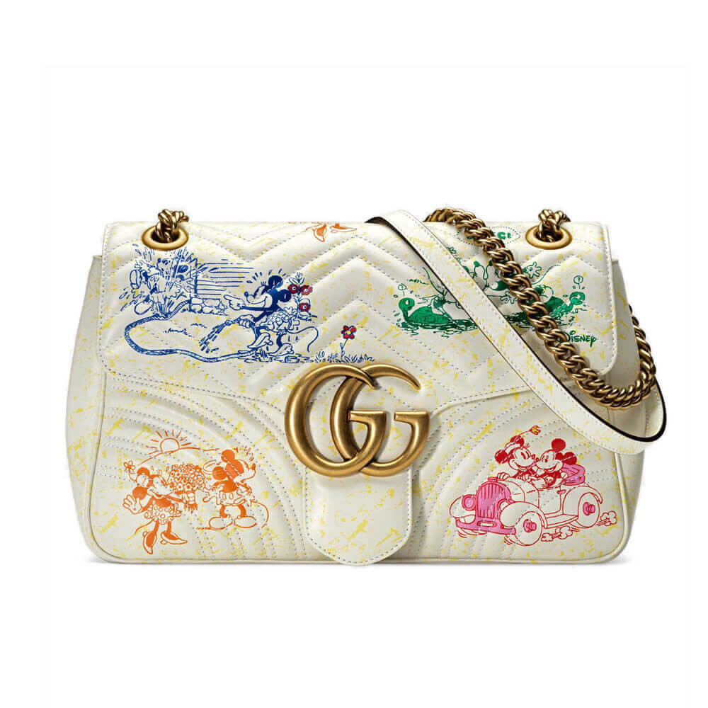 Disney x Gucci GG Marmont Medium Shoulder Bag 31cm