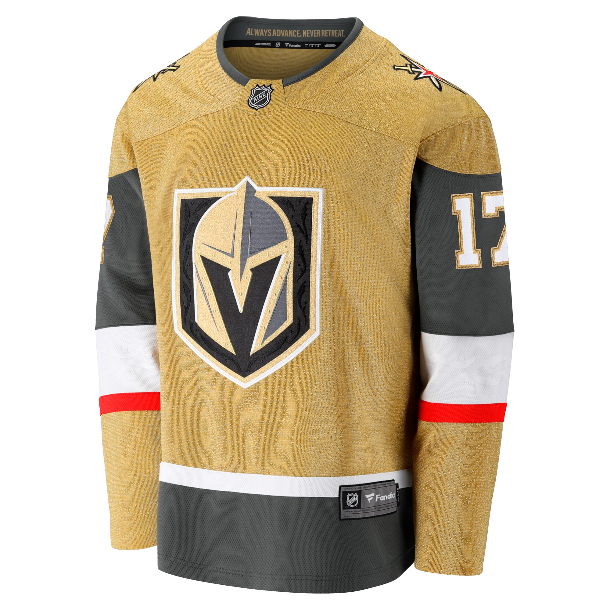 Ben Hutton Vegas Golden Knights Fanatics Home Premier Breakaway Player Jersey – Gold