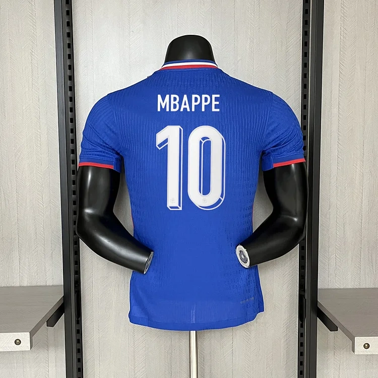 Player 2024-25 France Home CAMAVINGA GRIEZMANN GIROUD MBAPPE DEMBELE T. HERNANDEZ Football jersey