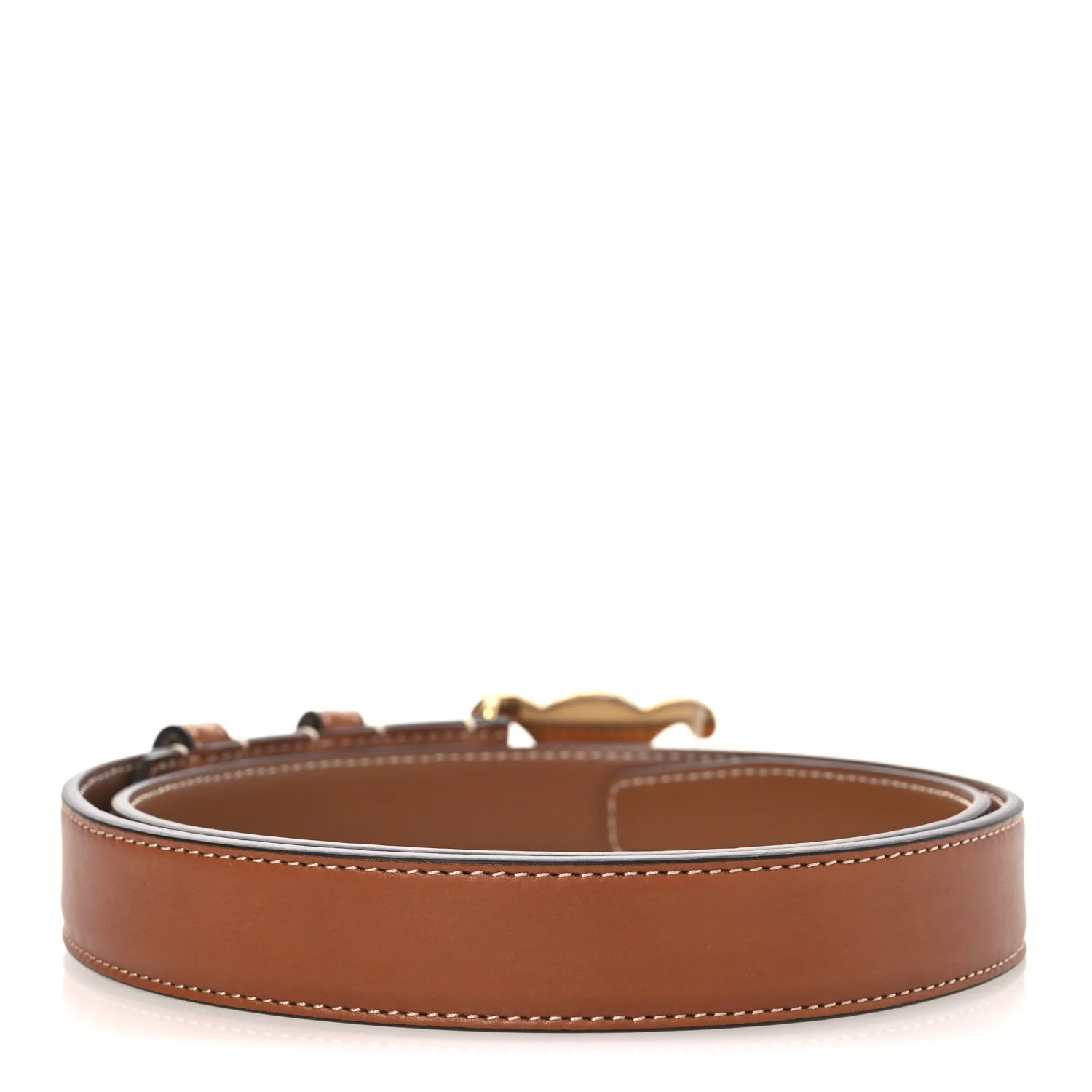 Box Calfskin Medium 25mm Triomphe Belt 75 30 Tan