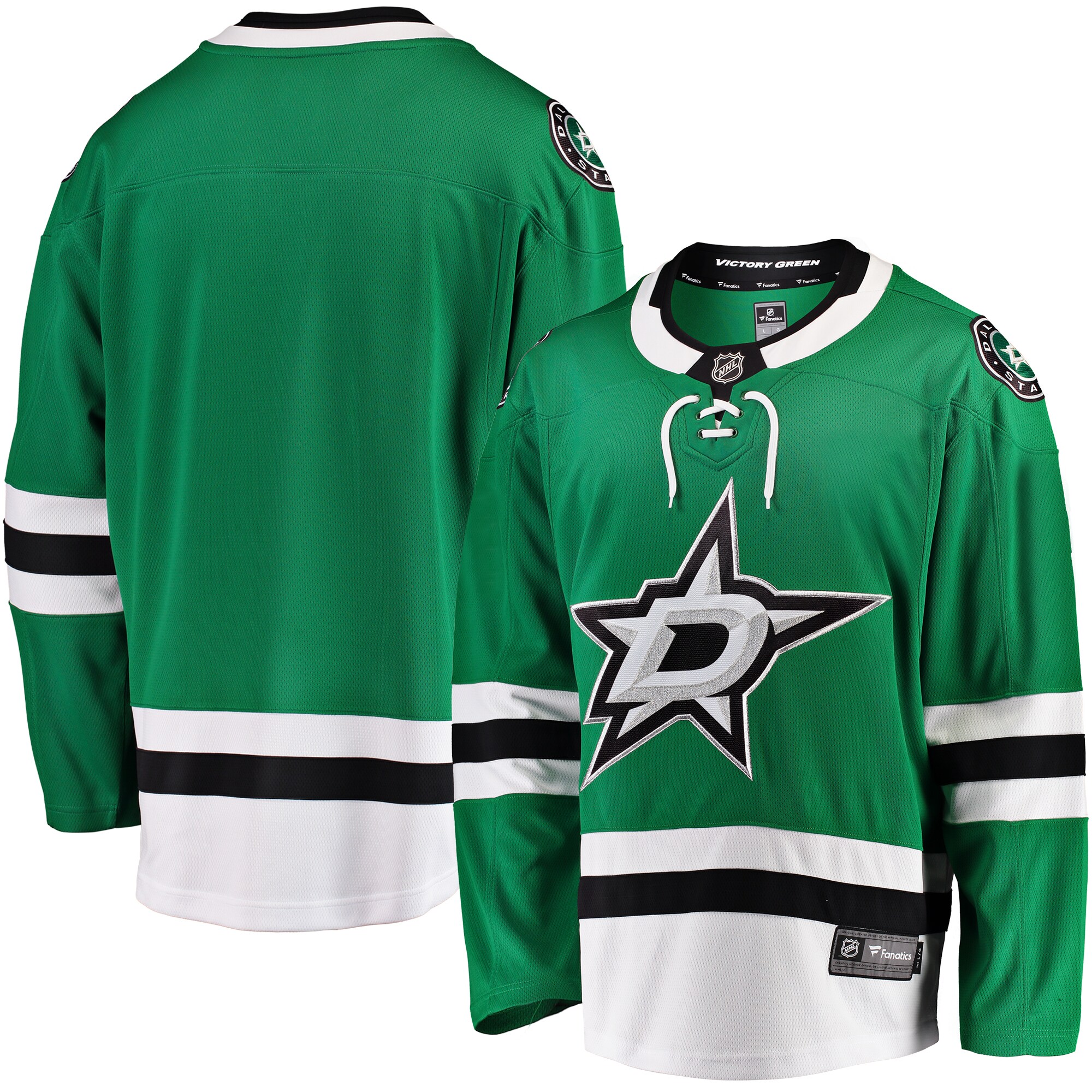 Dallas Stars Fanatics Breakaway Home Jersey – Green
