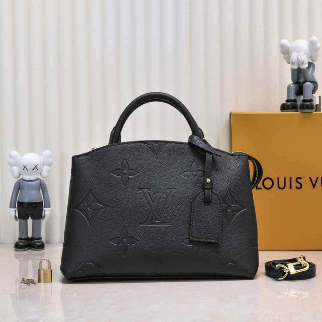 Louis Vuitton Petit Palais Monogram Empreinte Leather Black 29Cm M58916