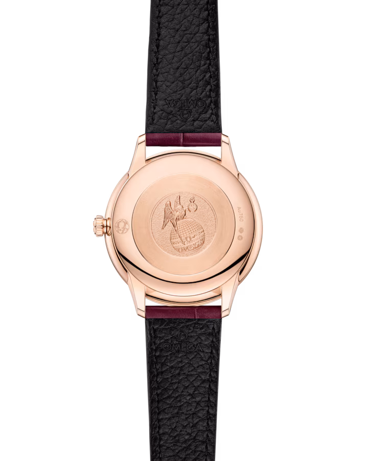 Omega De Ville Prestige 27.5mm White Dial Sedna 18k Rose Gold Strap 434.58.28.60.55.001