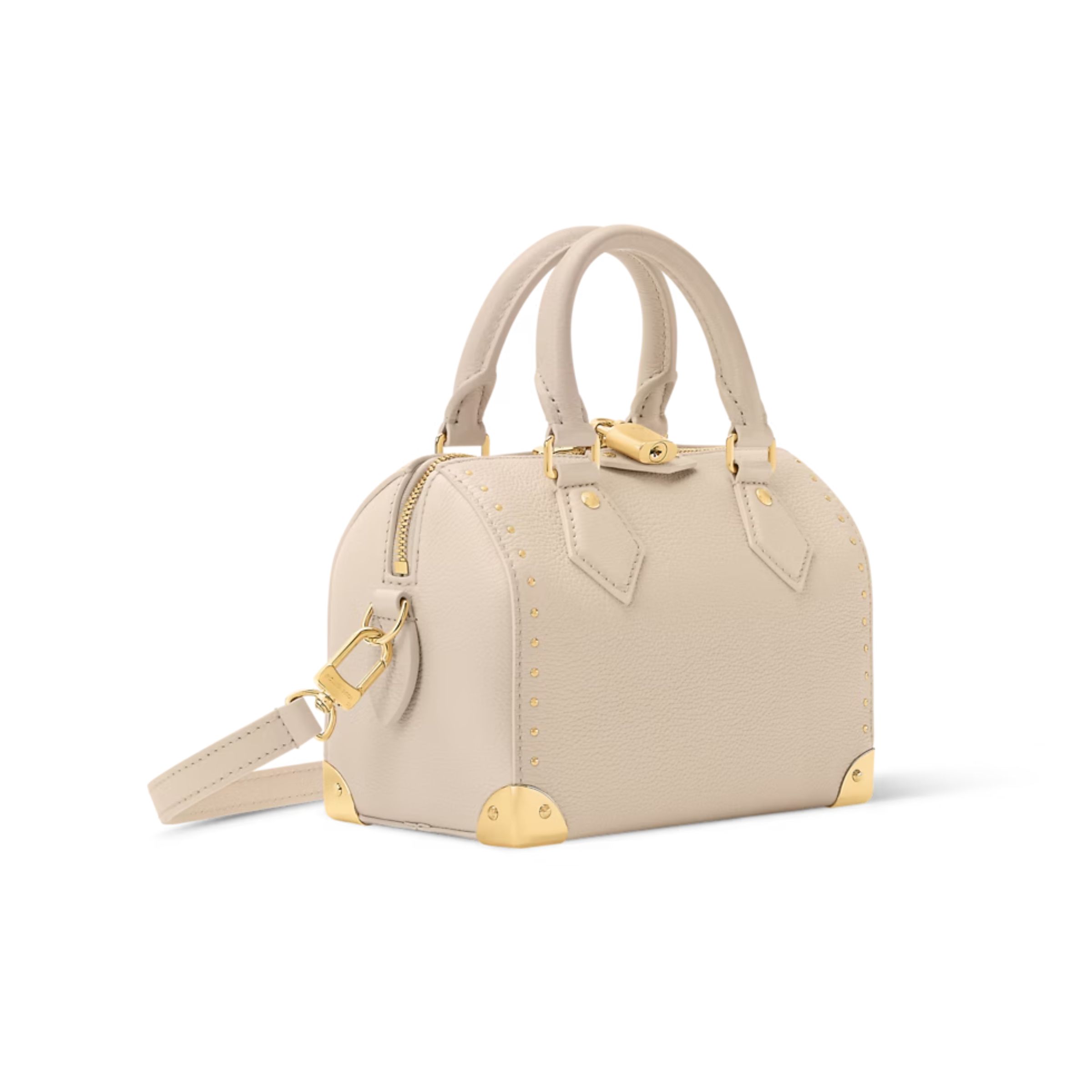 Louis Vuitton Speedy Trunk Almond Calfskin 20.5cm M29876
