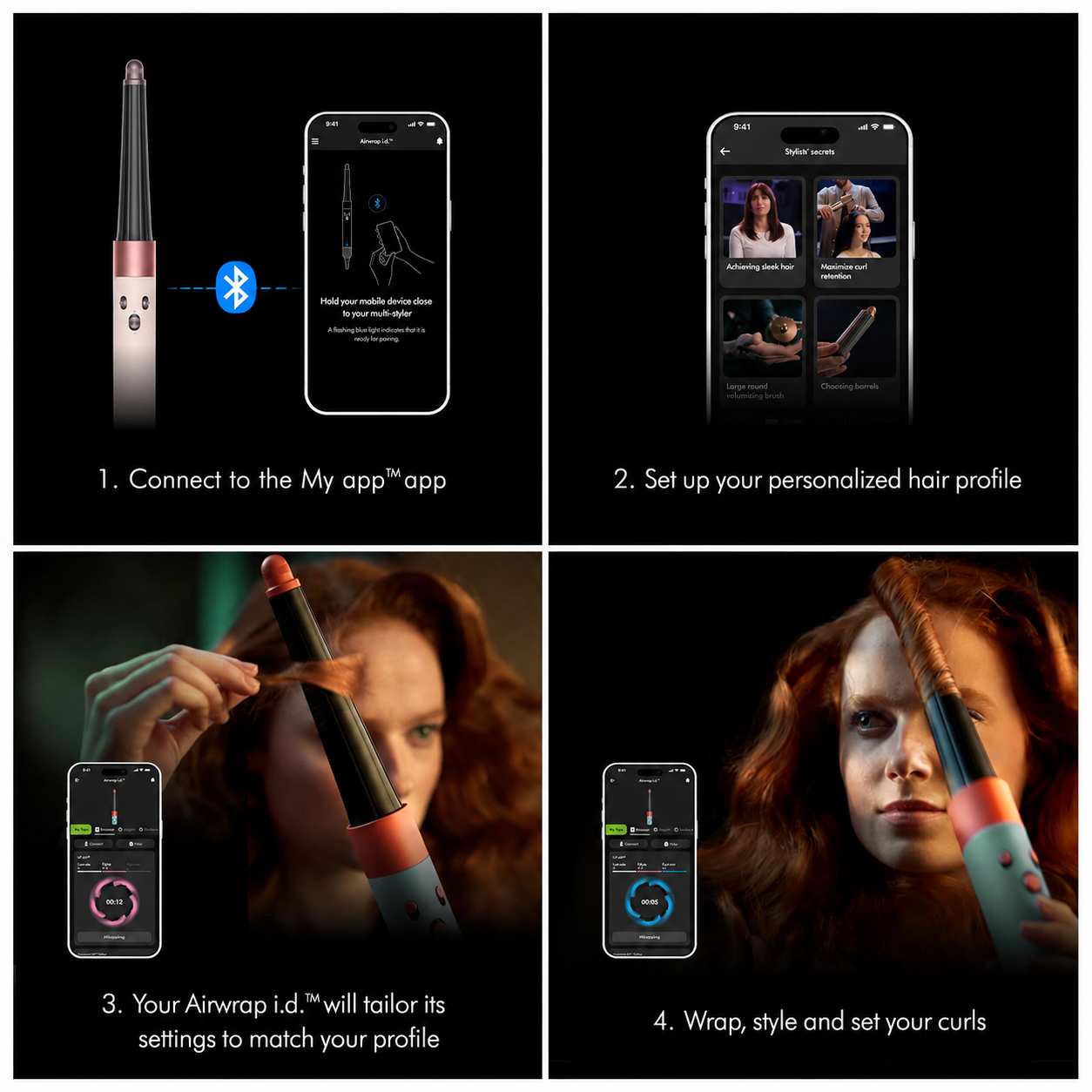💥 Special offer💥Airwrap i.d.™ Multi-Styler, Allure Winner, Bluetooth Connected, No Heat Damage, 6-in-1 Versatility, Intelligent Hair Styler