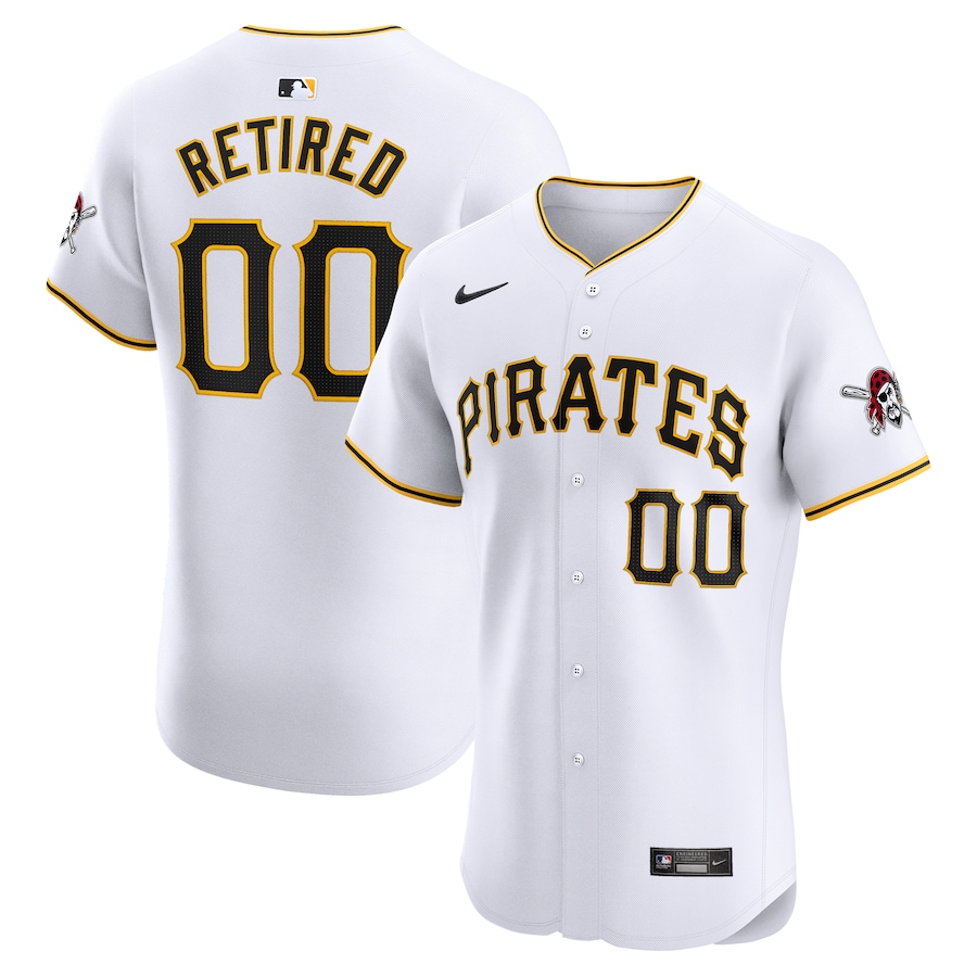 Pittsburgh Pirates Home Elite Pick-A-Player Retired Roster Jersey White