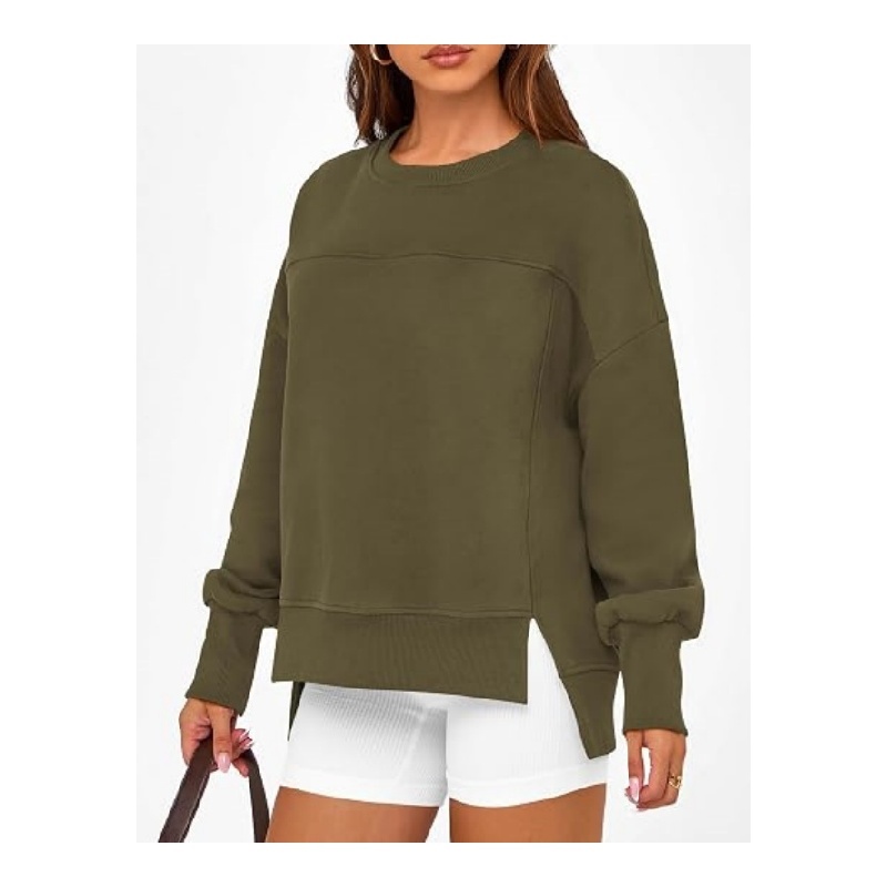Womens Crewneck Sweatshirts Fleece Pullover