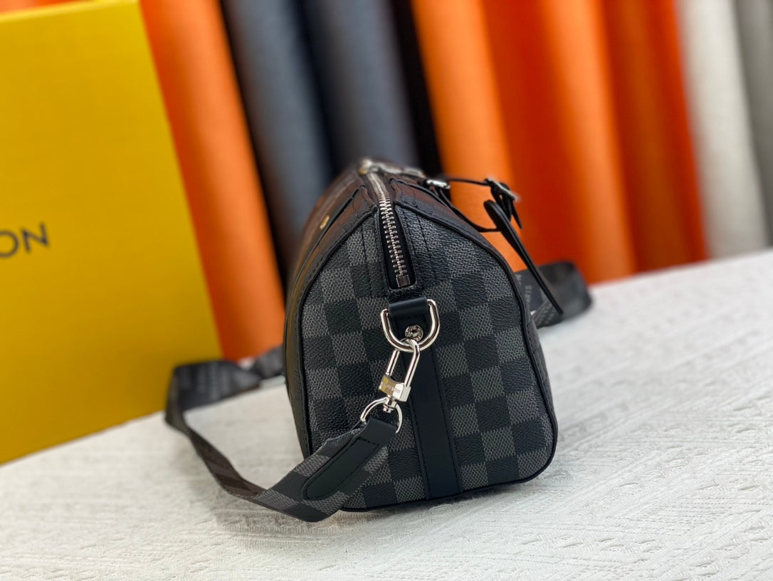 Louis Vuitton City Keepall Black Graphite 27Cm N40452